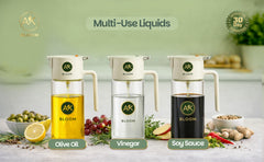 AK Bloom 2-in-1 oil sprayer and pourer for olive oil, vinegar and soy sauce