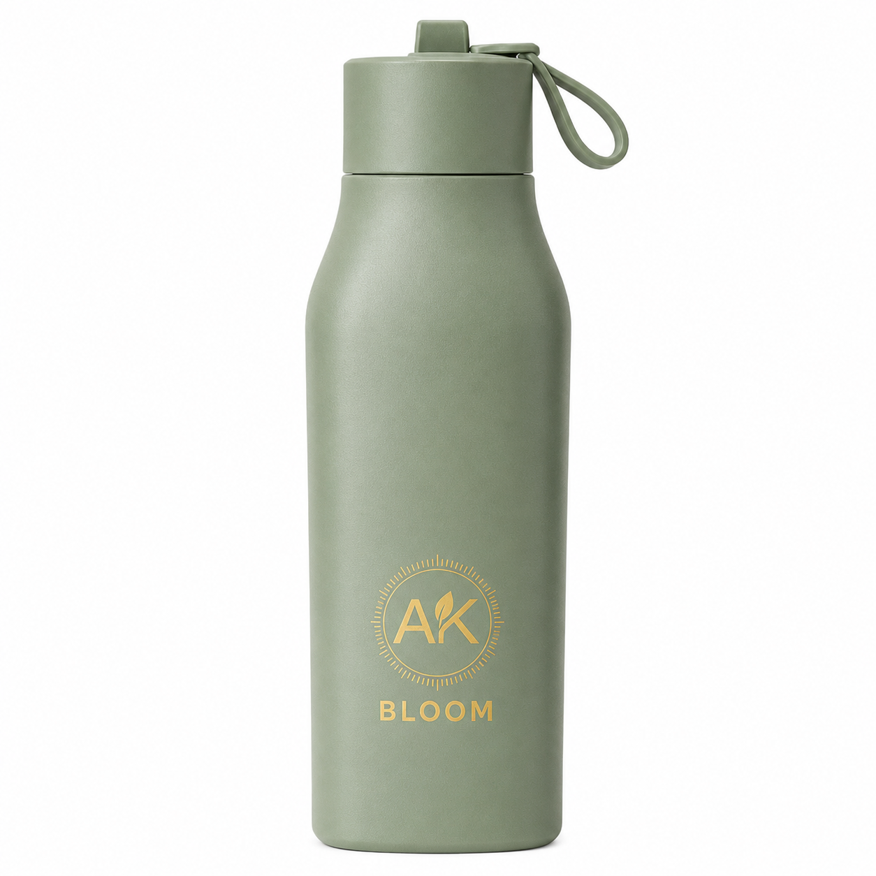 AK BLOOM Stainless Steel Insulated Square Water Bottle 600ml
